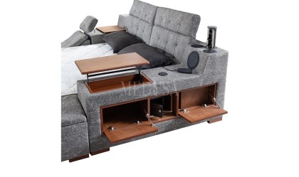 Medusa Home Mobilya - Luxe Life Gri Karyola
