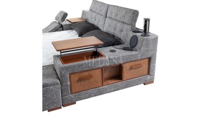 Medusa Home Mobilya - Luxe Life Gri Karyola
