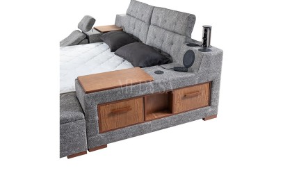 Medusa Home Mobilya - Luxe Life Gri Karyola