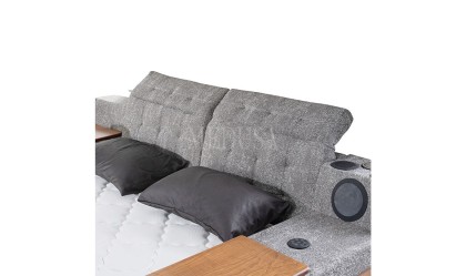 Medusa Home Mobilya - Luxe Life Gri Karyola