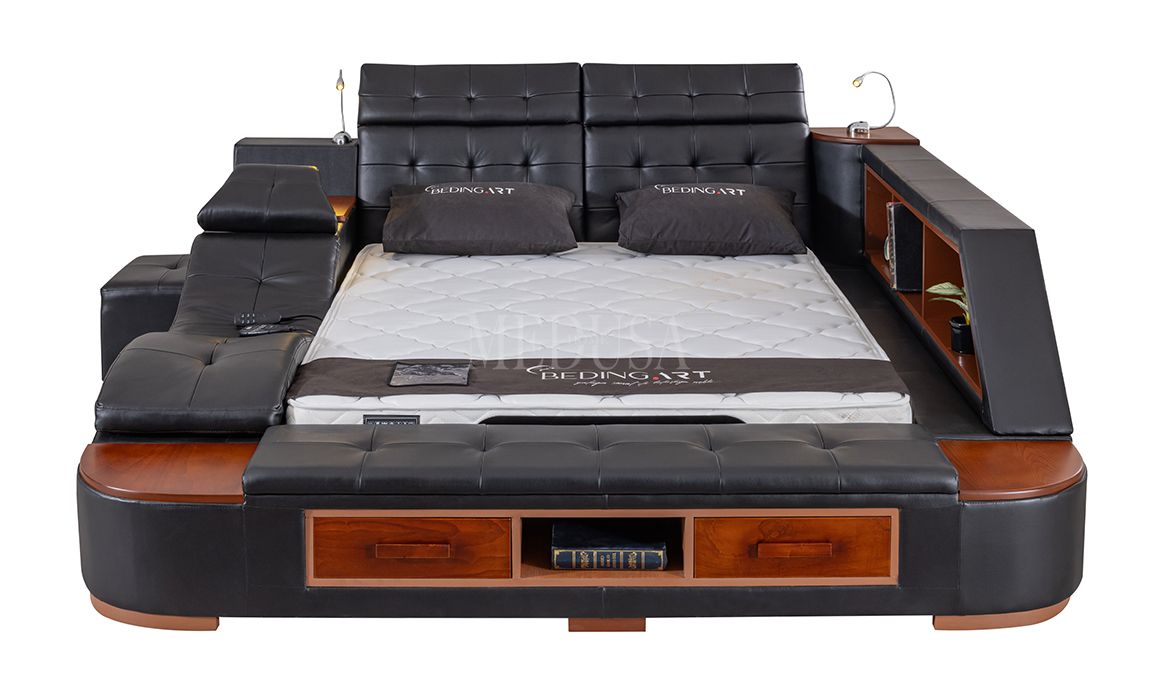 Medusa Home Mobilya - Luxe Life Siyah Karyola