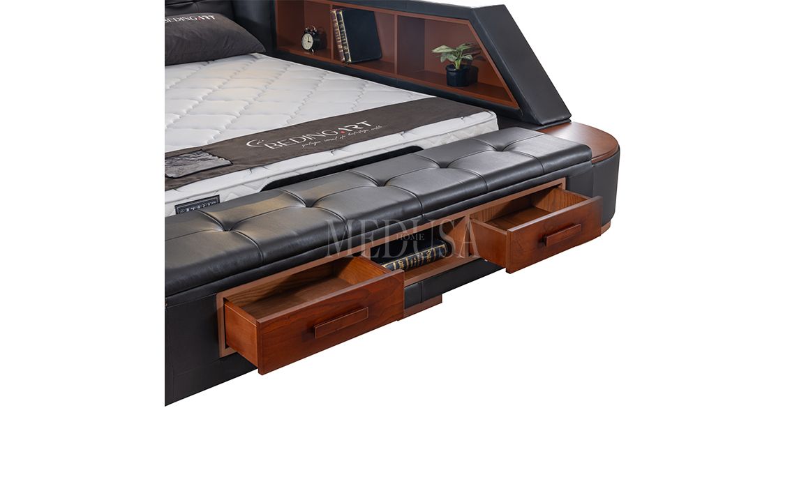 Medusa Home Mobilya - Luxe Life Siyah Karyola