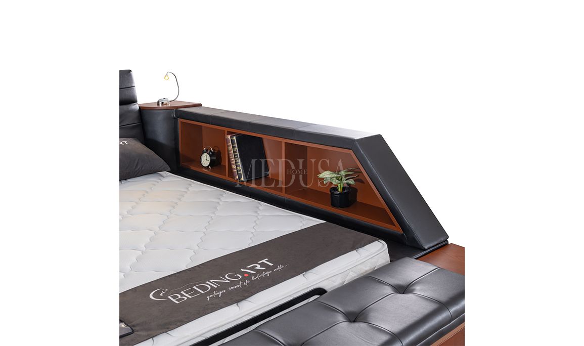 Medusa Home Mobilya - Luxe Life Siyah Karyola