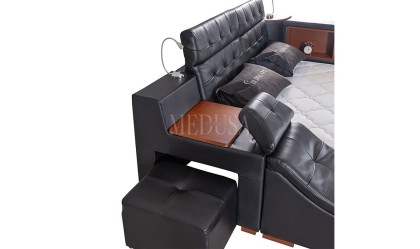 Medusa Home Mobilya - Luxe Life Siyah Karyola