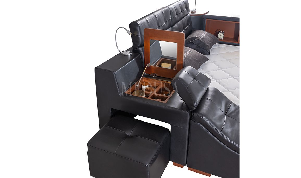 Medusa Home Mobilya - Luxe Life Siyah Karyola