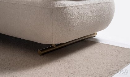 Medusa Home Mobilya - Lycon Beyaz Üçlü Koltuk