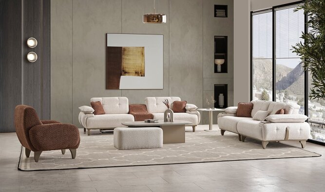 Medusa Home Mobilya - Lyken Koltuk Takımı - Modern Koltuk Takımları