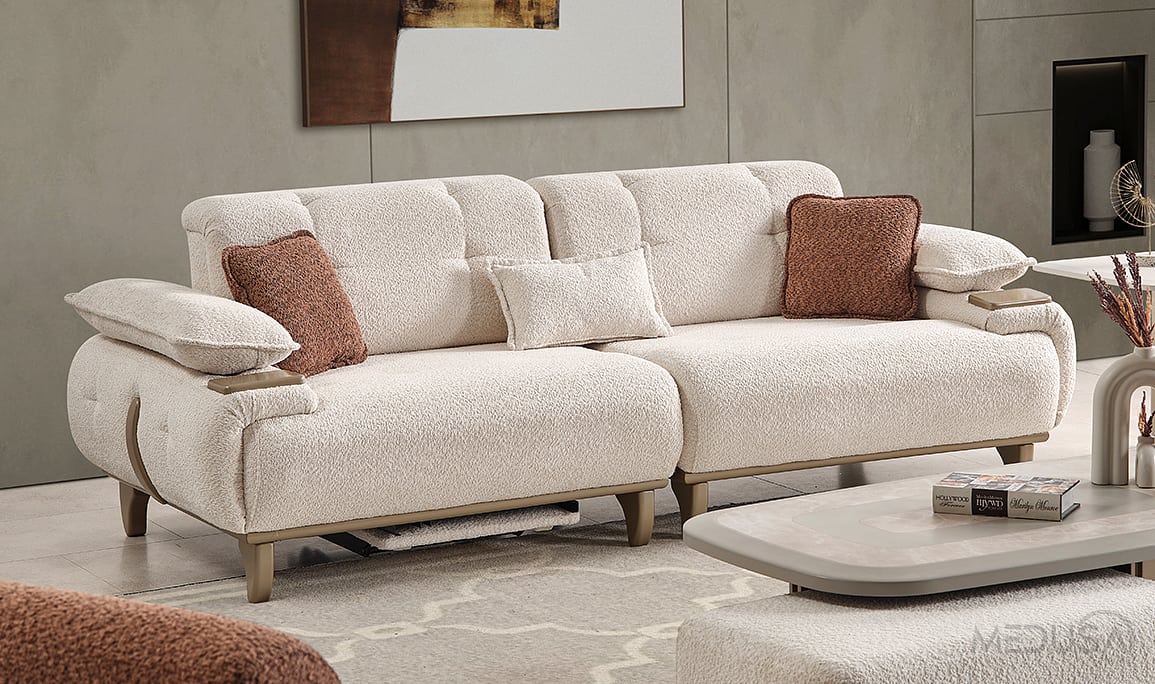 Medusa Home Mobilya - Lyken Üçlü Koltuk