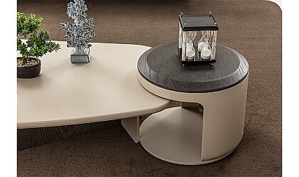 Medusa Home Mobilya - Lyris Ahşap Yan Sehpa