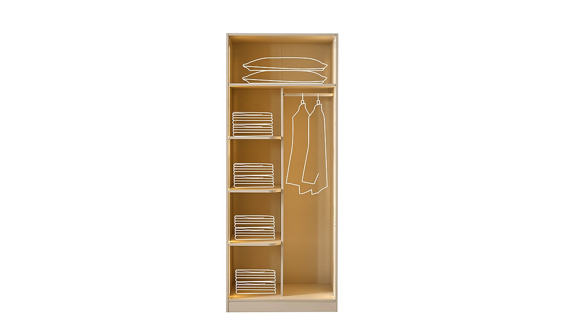 Medusa Home Mobilya - Madrid 2 Raflı Dolap