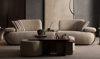 Medusa Home - Madrid Sehpalı Üçlü Koltuk Medusa Home - Madrid Sehpalı Üçlü Koltuk
