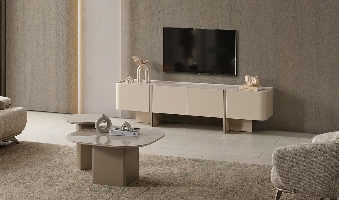 Medusa Home Mobilya - Madrid Seramik Tv Sehpası