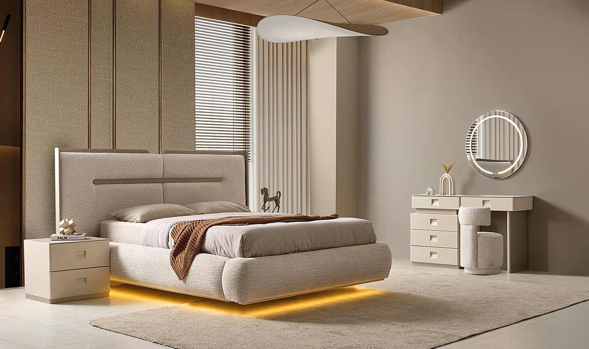 Medusa Home Mobilya - Madrid Seramik Yatak Odası