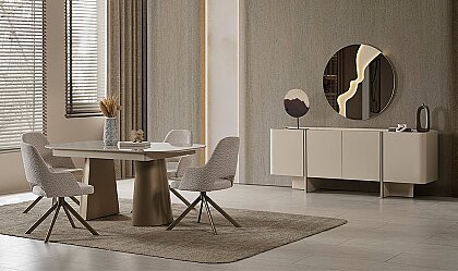 Medusa Home Mobilya - Madrid Seramik Yemek Odası