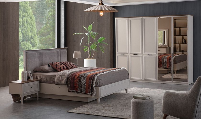 Medusa Home Mobilya - Malta Yatak Odası - Beyaz Yatak Odası