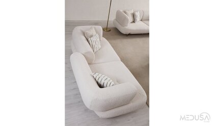 Medusa Home Mobilya - Manetti Antik Üçlü Koltuk