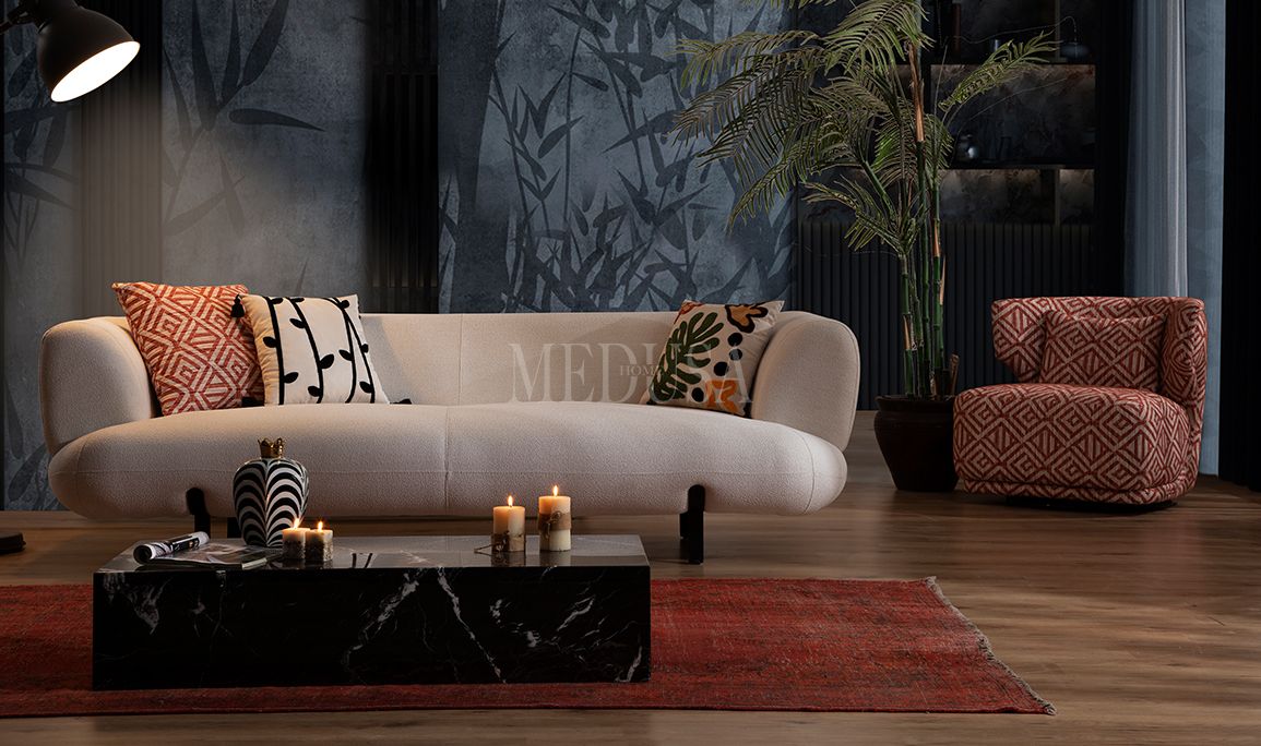 Medusa Home Mobilya - Manetti Ekru Koltuk Takımı