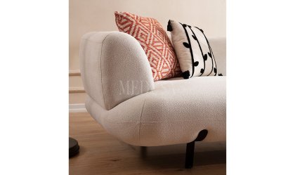 Medusa Home Mobilya - Manetti Ekru Üçlü Koltuk