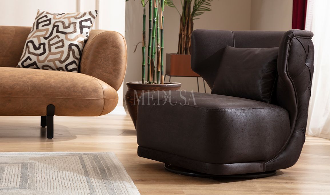 Medusa Home Mobilya - Manetti Kahve Berjer