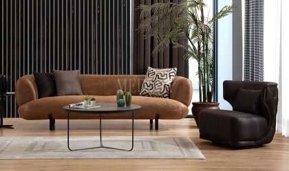 Medusa Home Mobilya - Manetti Kahve Koltuk Takımı