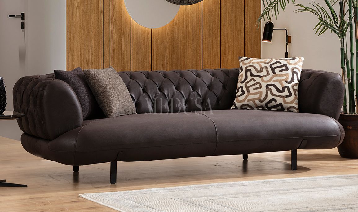 Medusa Home Mobilya - Manetti Kahve Koltuk Takımı