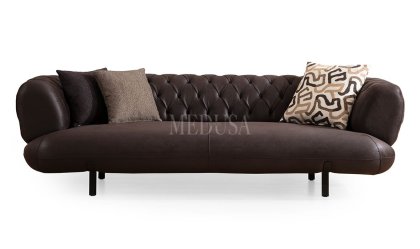 Medusa Home Mobilya - Manetti Kahve Koltuk Takımı