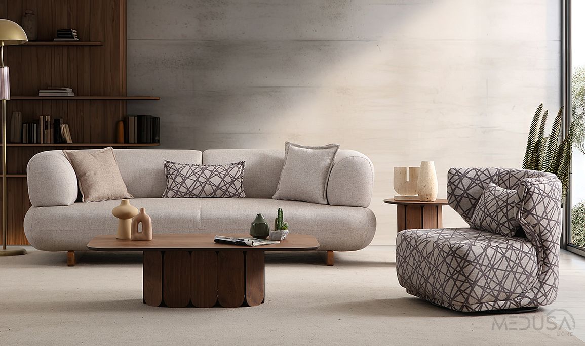 Medusa Home Mobilya - Manetti Premium Yataklı Üçlü Koltuk