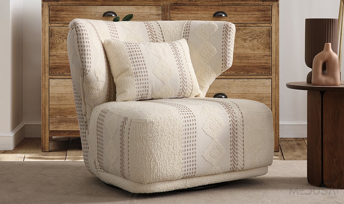 Medusa Home Mobilya - Manetti Wood Dörtlü Koltuk