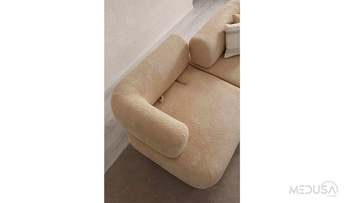 Medusa Home Mobilya - Manetti Wood Üçlü Koltuk