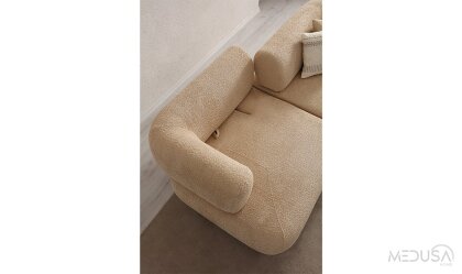 Medusa Home Mobilya - Manetti Wood Üçlü Koltuk