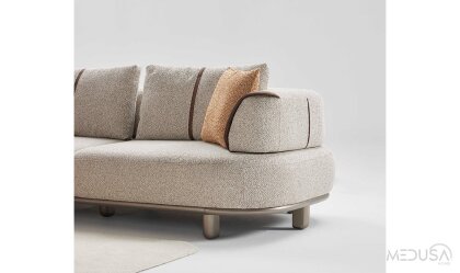 Medusa Home Mobilya - Manşet Üçlü Koltuk