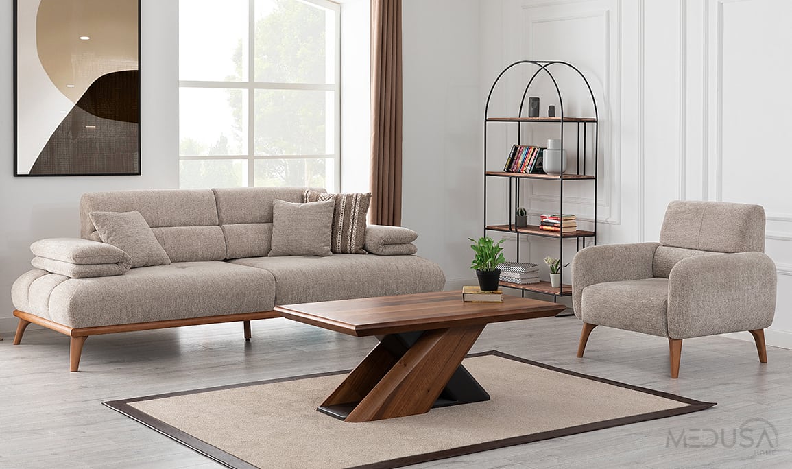 Medusa Home Mobilya - Manza Üçlü Koltuk