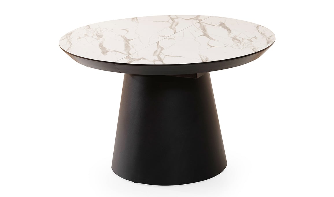 Medusa Home Mobilya - Marble Açılabilir Yuvarlak Masa