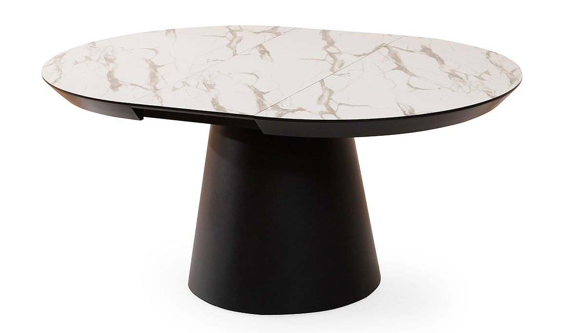 Medusa Home Mobilya - Marble Açılabilir Yuvarlak Masa