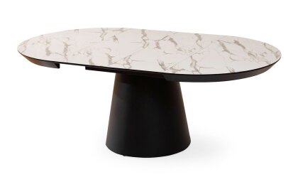 Medusa Home Mobilya - Marble Açılabilir Yuvarlak Masa