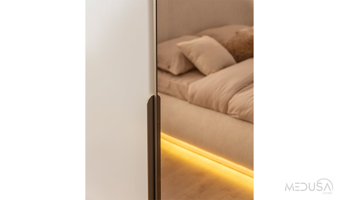 Medusa Home Mobilya - Marcel 3 Kapı Aynalı Gardırop