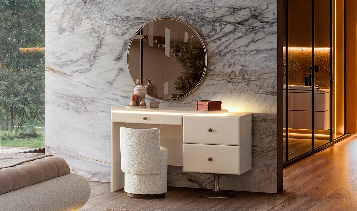 Medusa Home Mobilya - Marcel 3 Kapı Aynalı Yatak Odası