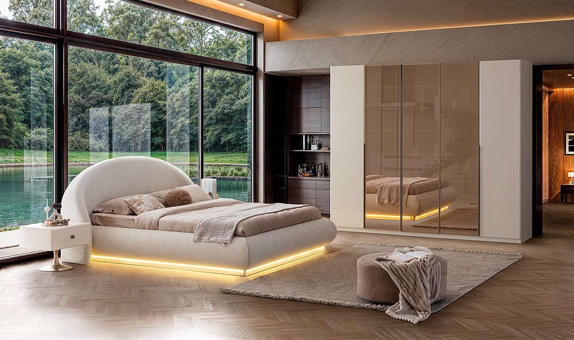 Medusa Home Mobilya - Marcel 3 Kapı Reflekte Yatak Odası