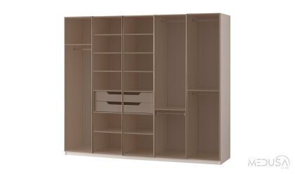 Medusa Home Mobilya - Marcel 5 Kapı Reflekte Gardırop