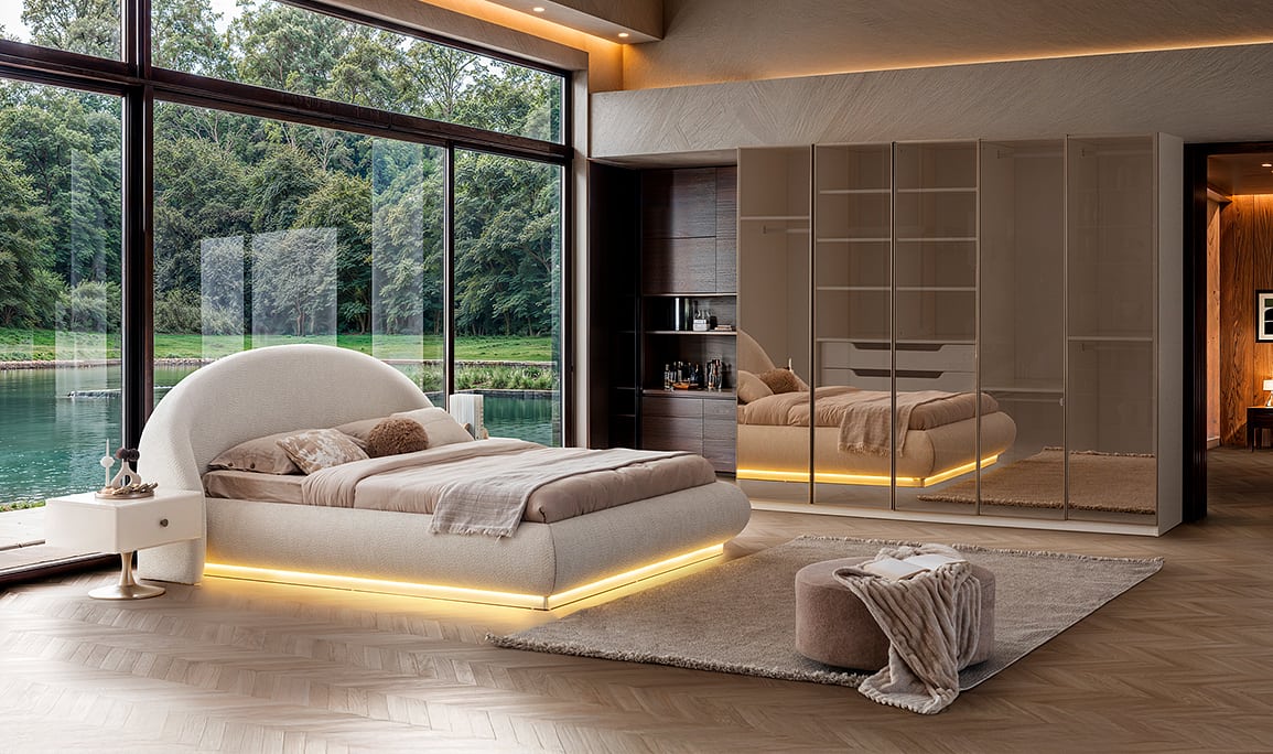 Medusa Home Mobilya - Marcel 5 Kapı Reflekte Yatak Odası