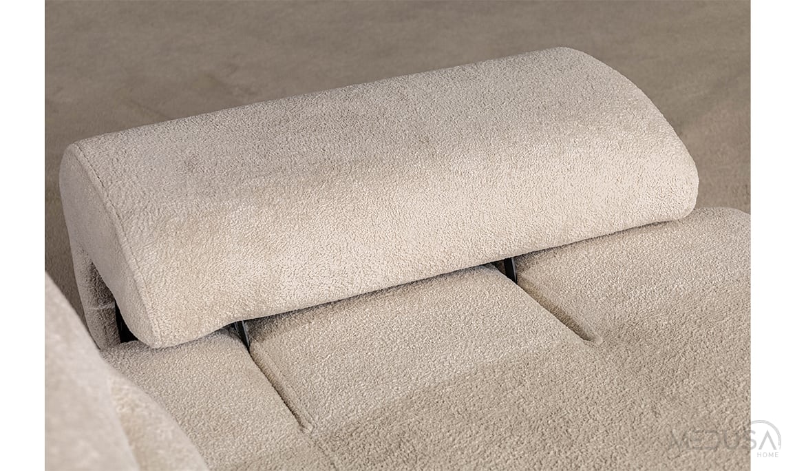 Medusa Home Mobilya - Marchio Krem Üçlü Koltuk