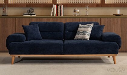 Medusa Home - Marchio Mavi Üçlü Koltuk Medusa Home - Marchio Mavi Üçlü Koltuk