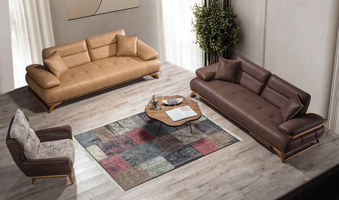 Medusa Home Mobilya - Maribel Ahşap Koltuk Takımı