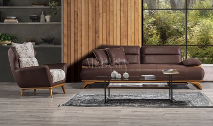 Medusa Home Mobilya - Maribel Ahşap Koltuk Takımı