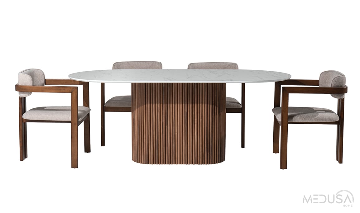 Medusa Home Mobilya - Marina Mermer Yemek Masası