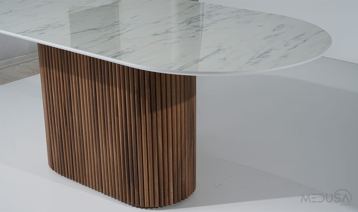 Medusa Home Mobilya - Marina Mermer Yemek Masası