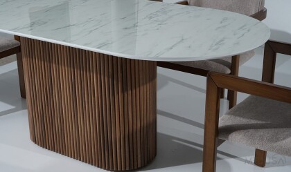 Medusa Home Mobilya - Marina Mermer Yemek Masası