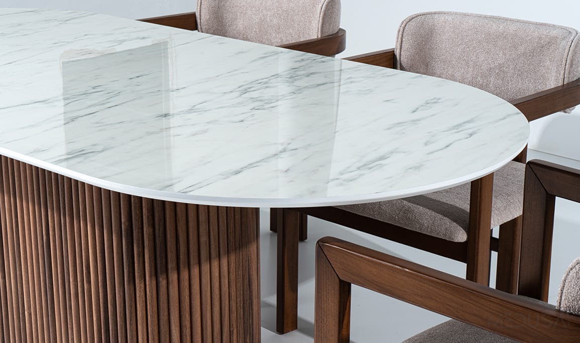 Medusa Home Mobilya - Marina Mermer Yemek Masası