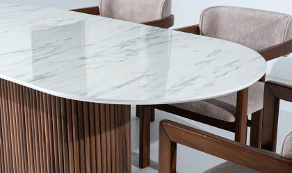Medusa Home Mobilya - Marina Mermer Yemek Masası