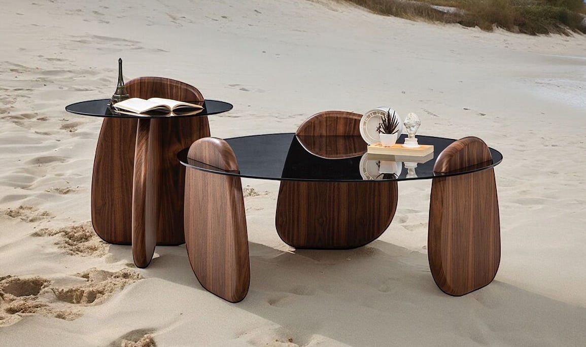 Medusa Home Mobilya - Markiz Ceviz Sehpa Seti